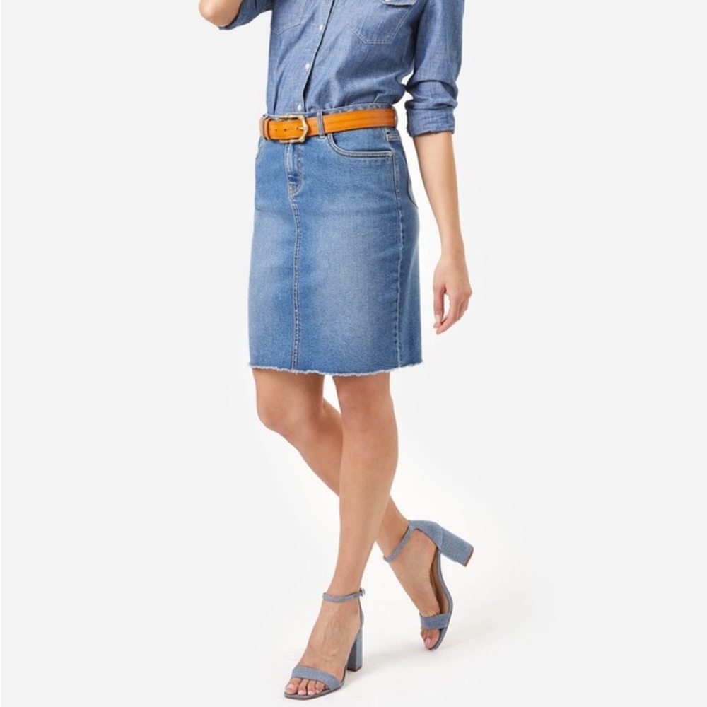 J. McLaughlin Denim Jean Skirt - Size 10